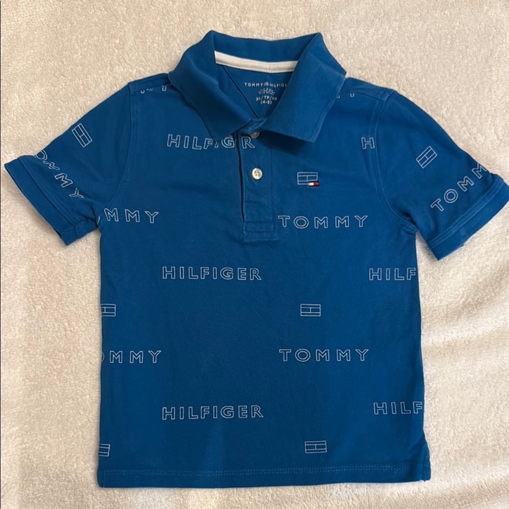 Tommy Hilfiger Blue Polo Shirt Classic Design